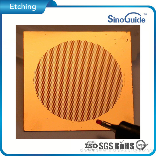 Metal Variants in Stock Chem Milled Copper Filter Mesh